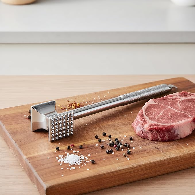 Martillo ablandador de carne acero inoxidable 304 doble cara miniatura 2