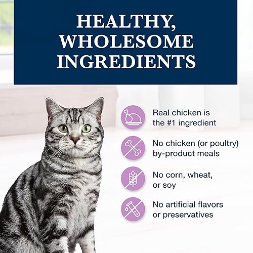 Miniatura 6 de Blue Buffalo Natural Veterinary Diet W+U Weight Management + Urinary Care Alimento seco para gatos, requiere receta veterinaria, pollo, bolsa de 6.5