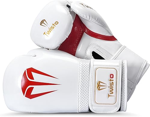 Miniatura 2 de Twisto Guantes de boxeo  Guantes de entrenamiento profesional y entrenamiento para hombres y mujeres  Muay Thai, MMA, kickboxing, bolsa pesada,