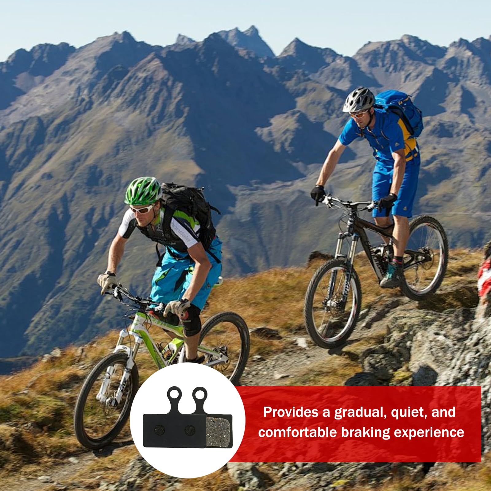 4 pary Klocki hamulcowe kompatybilne z Shimano G01S G02S G03S G01A G02A XT XTR SLX Deore Alfine Road I Ciche klocki z żywicy organicznej I do roweru elektrycznego, hybrydowego MTB