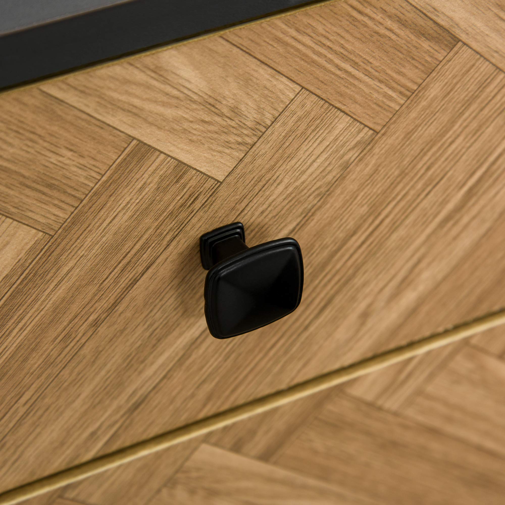 HOMCOM Cassettiera per Camera da Letto in Legno con 5 Cassetti, Stile Vintage Industriale, Grigio Scuro, 80x40x80cm