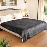 Electric Heated Blanket Full Size - 72"x84", Soft Flannel Heating Blanket, 10 Heating Levels, 1-12 H Auto Shut Off, Breathable Warm and Washable for Bed, Dark Grey
