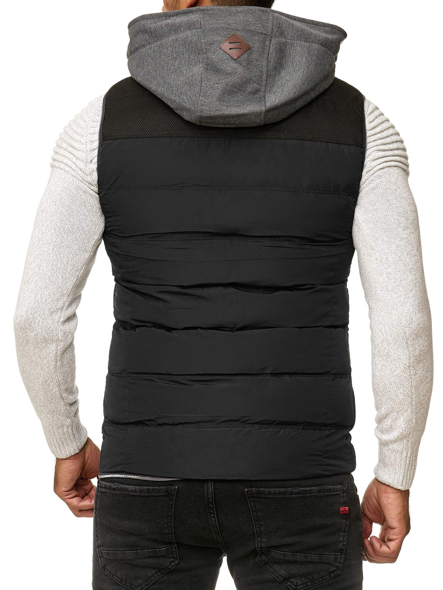 Blackrock Herren Outdoor-Weste - Slim-Fit - Abnehmbare Kapuze und Stehkragen - Moderne Stepp-Weste