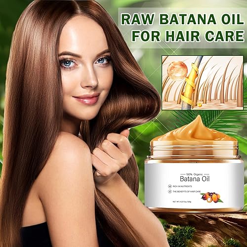 Miniatura 2 de Aceite de batana crudo para el crecimiento del cabello, orgánico natural, 100% puro, aceite de batana de Honduras, sin refinar, nutre profundamente