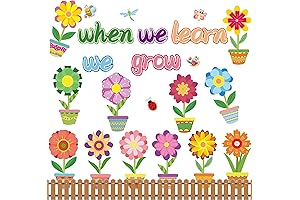 Decorative Spring Flower Bulletin Board Cutouts