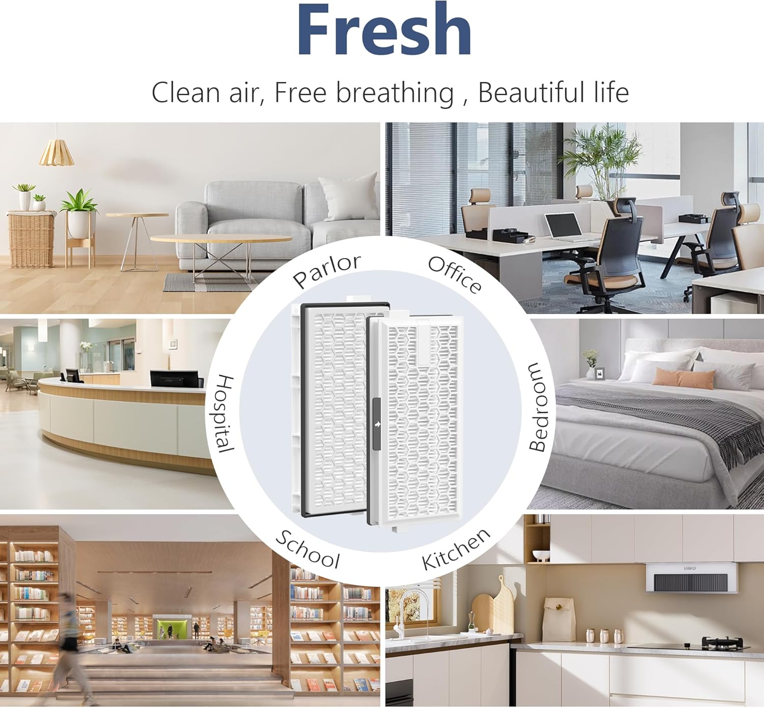 4 Packs HEPA Replacement Filters Compatible with Miele AirClean SF-HA 50 Filter for Vacuum Model S4, S5, S6, S8, S8000, S8999, S6000, S6999, S5000, S5999, S4000, S4999, Complete C2 & C3