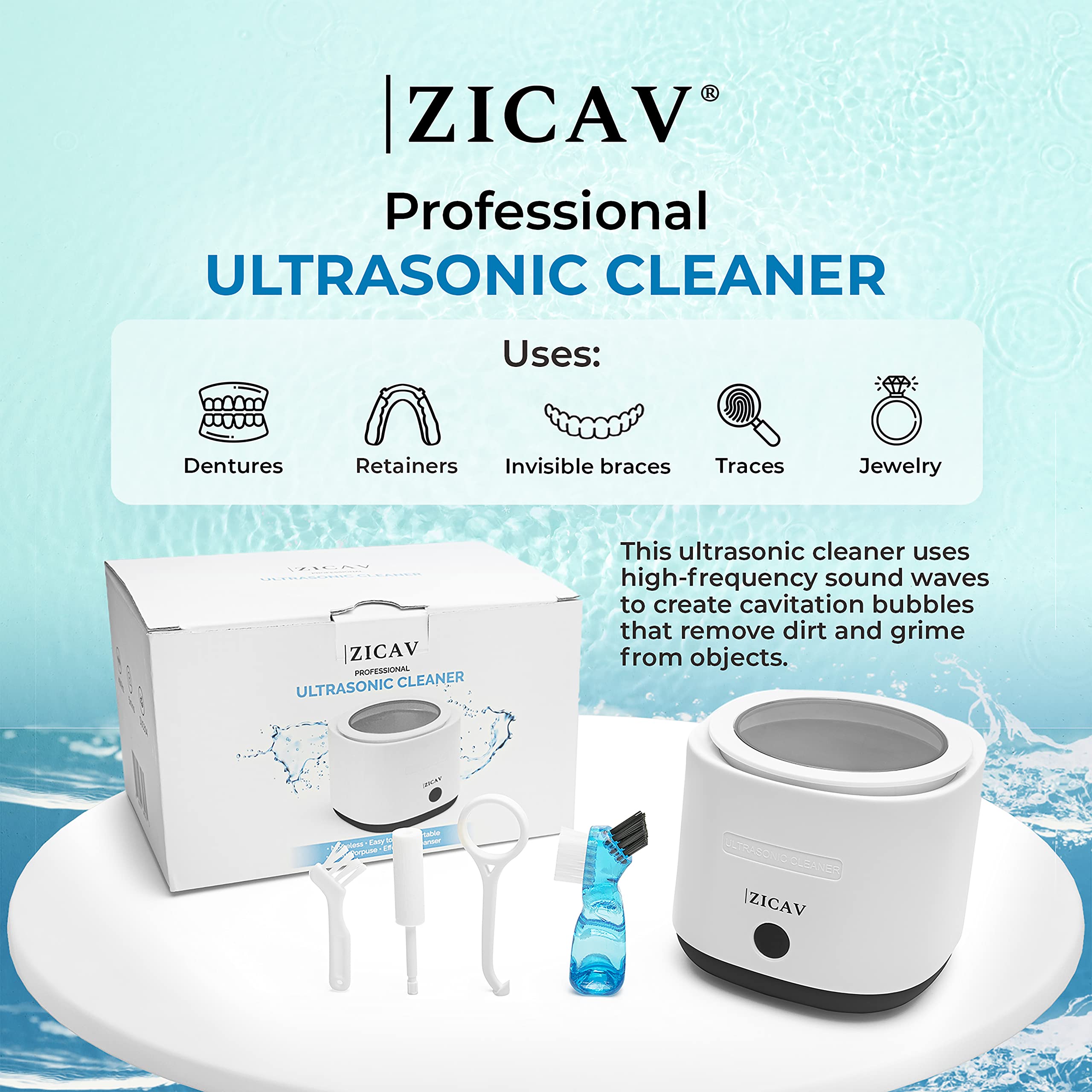 Ultrasonic Jewelry Cleaner,45KHz Ultrasonic Cleaner PL-AA QXJ-06