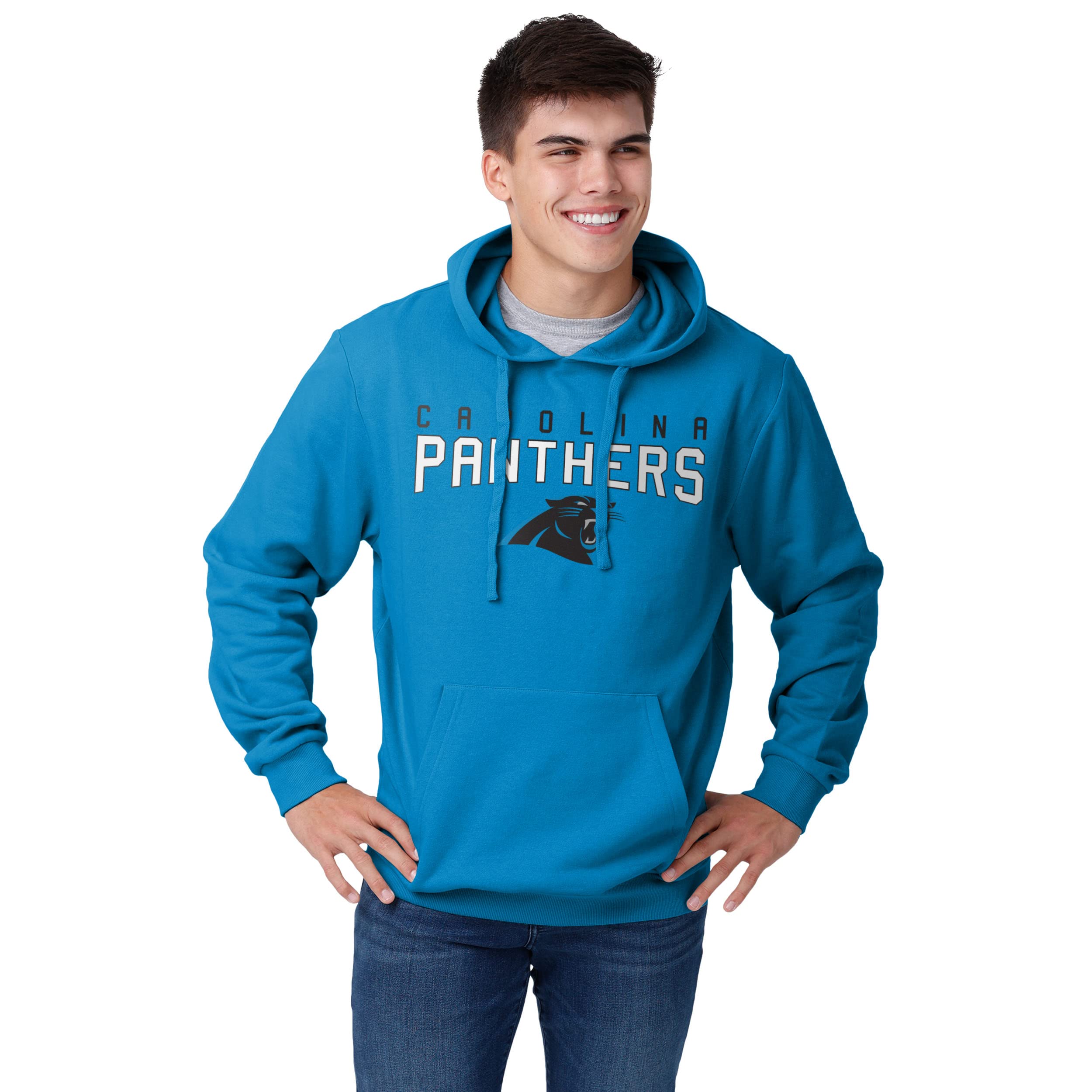 FOCO Men's NFL Team Logo Solid Hooded Sweatshirt