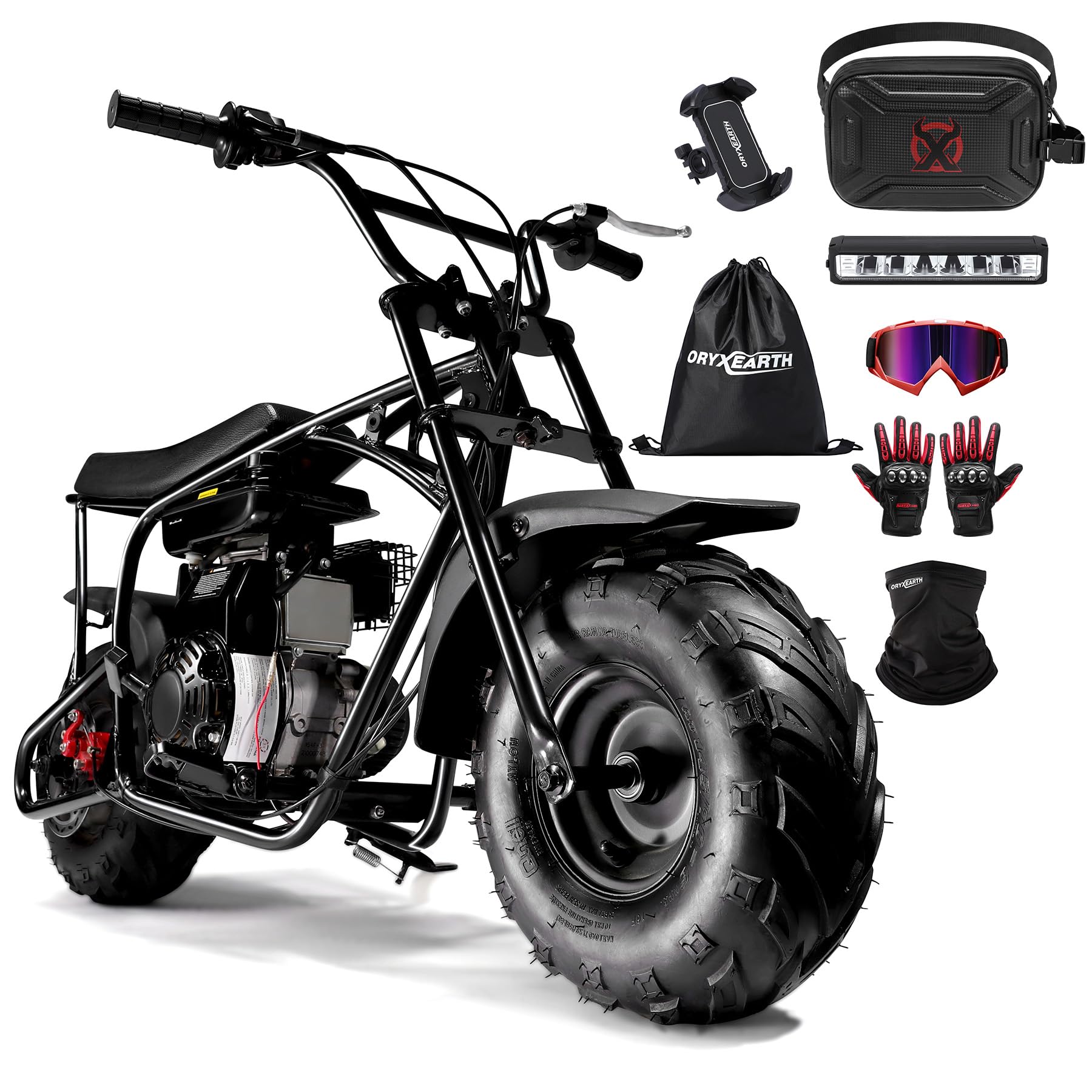 BRM100 Mini Dirt Pit Bike 105cc 4-Stroke Off Road for Teens Adults 220 LBS
