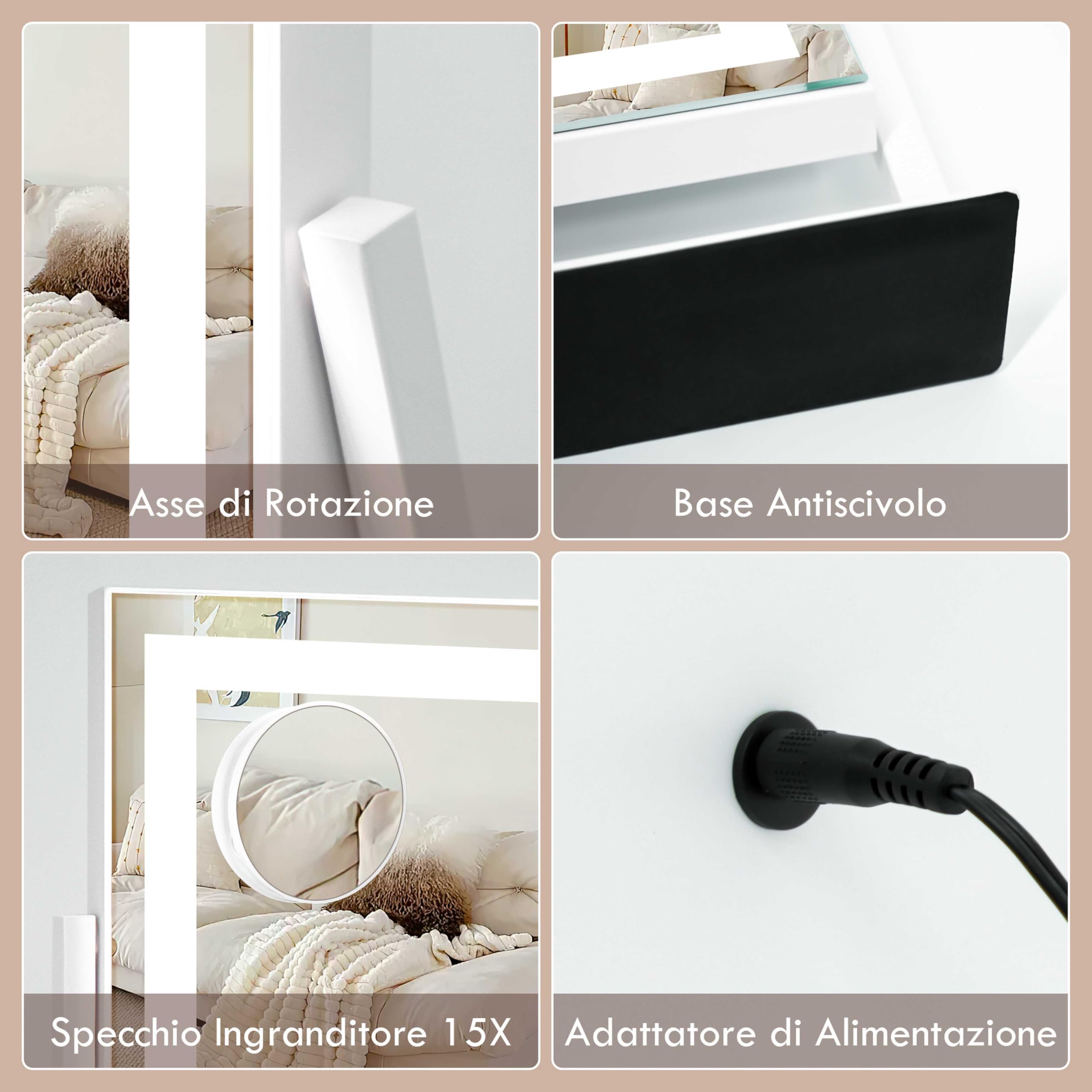 LuxeVue Specchio da trucco con illuminazione — immagine 6 di 13