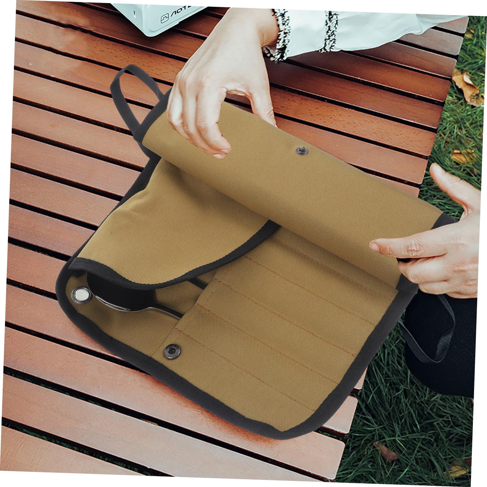 Ensemble de Couverts Portables de Camping 1 Set en Acier Inoxydable