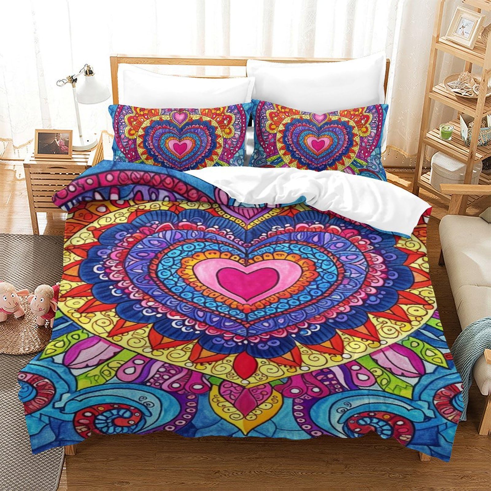 Housse de couette Man Bat lit single 140x200 parure imprimé 3D