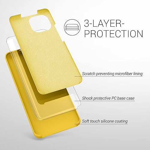 Miniatura 2 de kwmobile Funda compatible con Xiaomi Mi 11 - Funda de silicona TPU con acabado suave - Amarillo miel