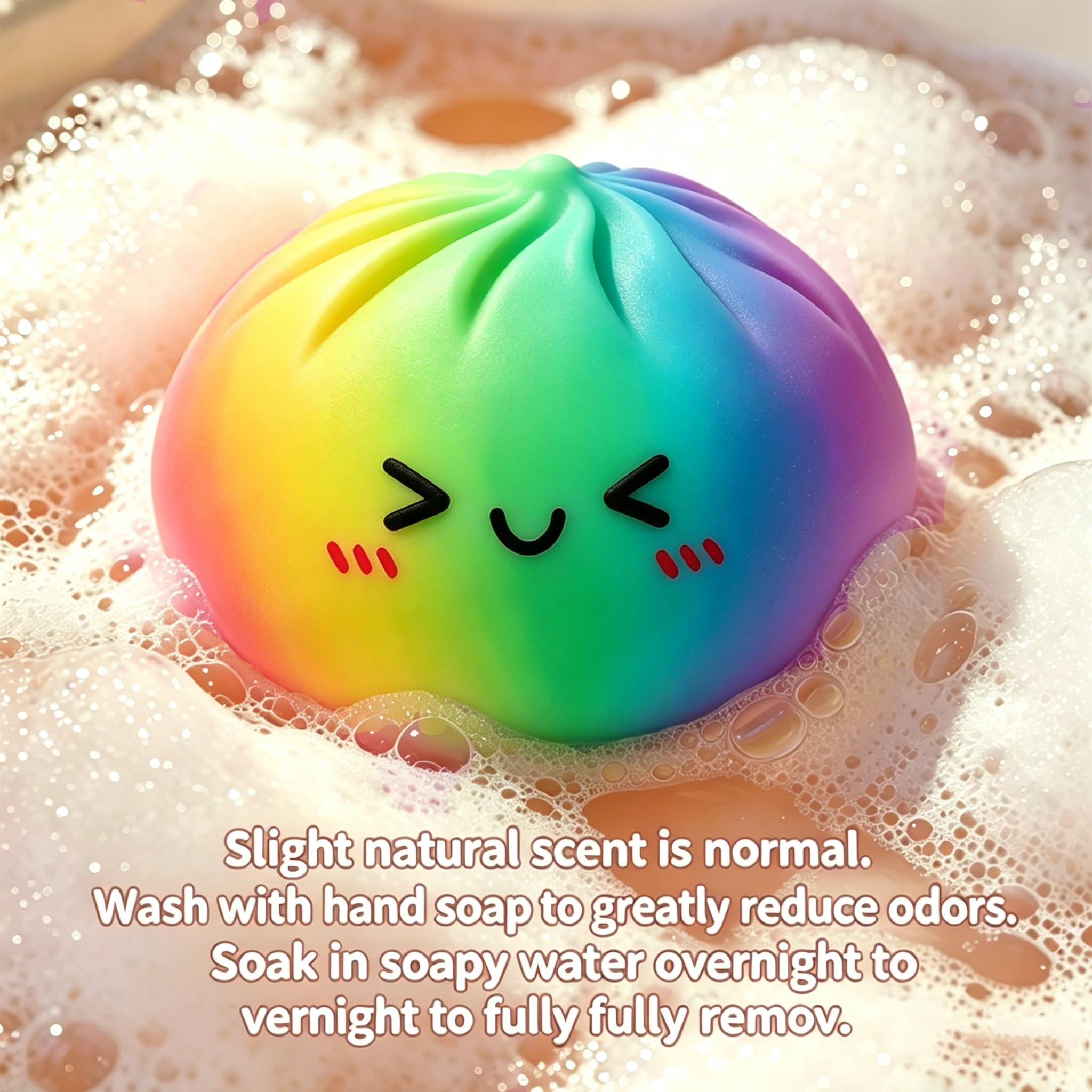 Colorful Dumpling Squishies New Mystery Glitter Squishies Dumpling with Box Stress Relief Balls Sensory Toys Desk Squeeze Toys Gift — view 3