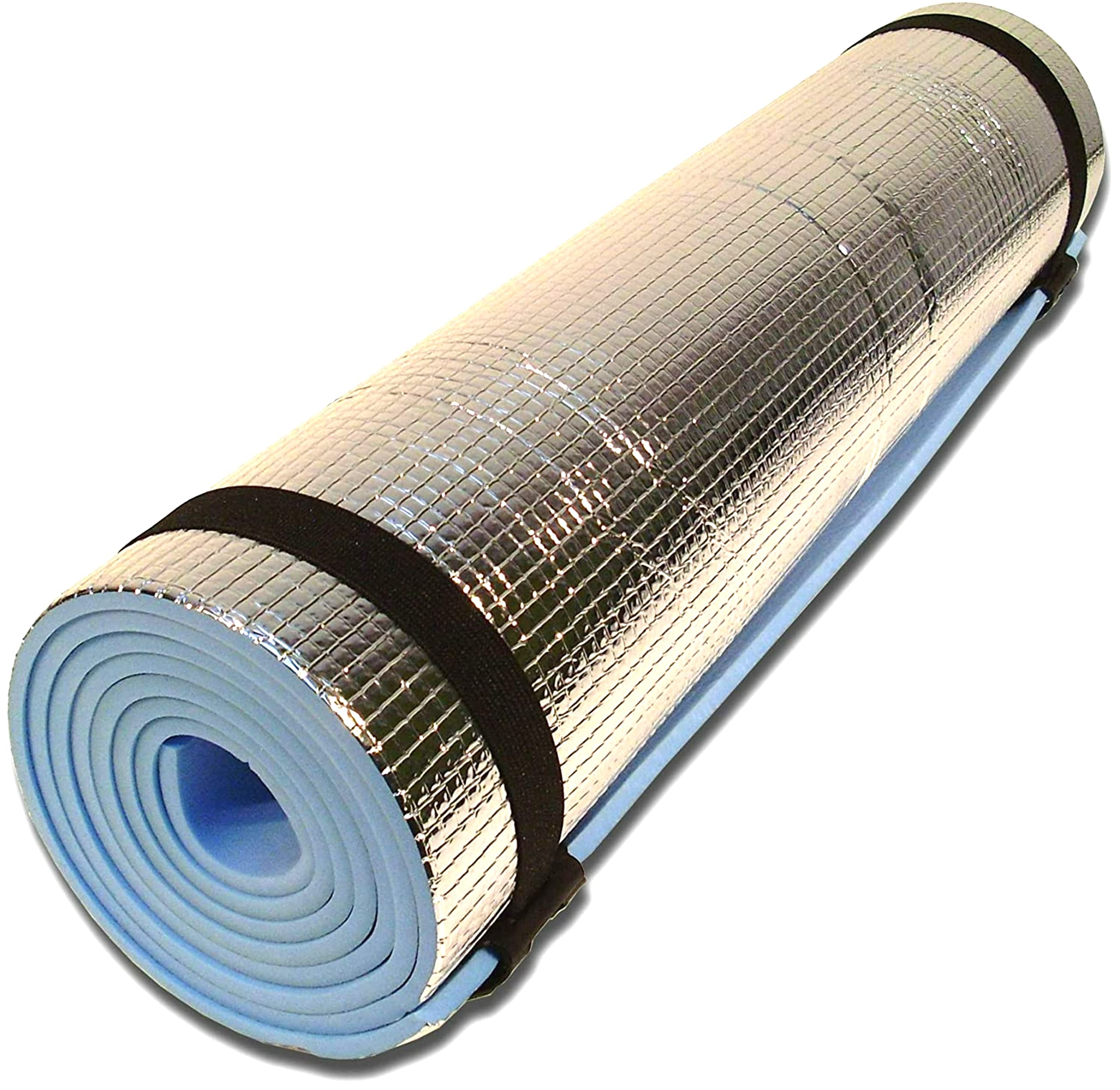 Aggloz | Foil Camping Mat Thick Aluminium Sleeping Roll Pad Waterproof, Quality Yoga Mat - Non-Slip, Eco-Friendly, and Extra Thick - Yoga Practice, Ideal for Home Workouts