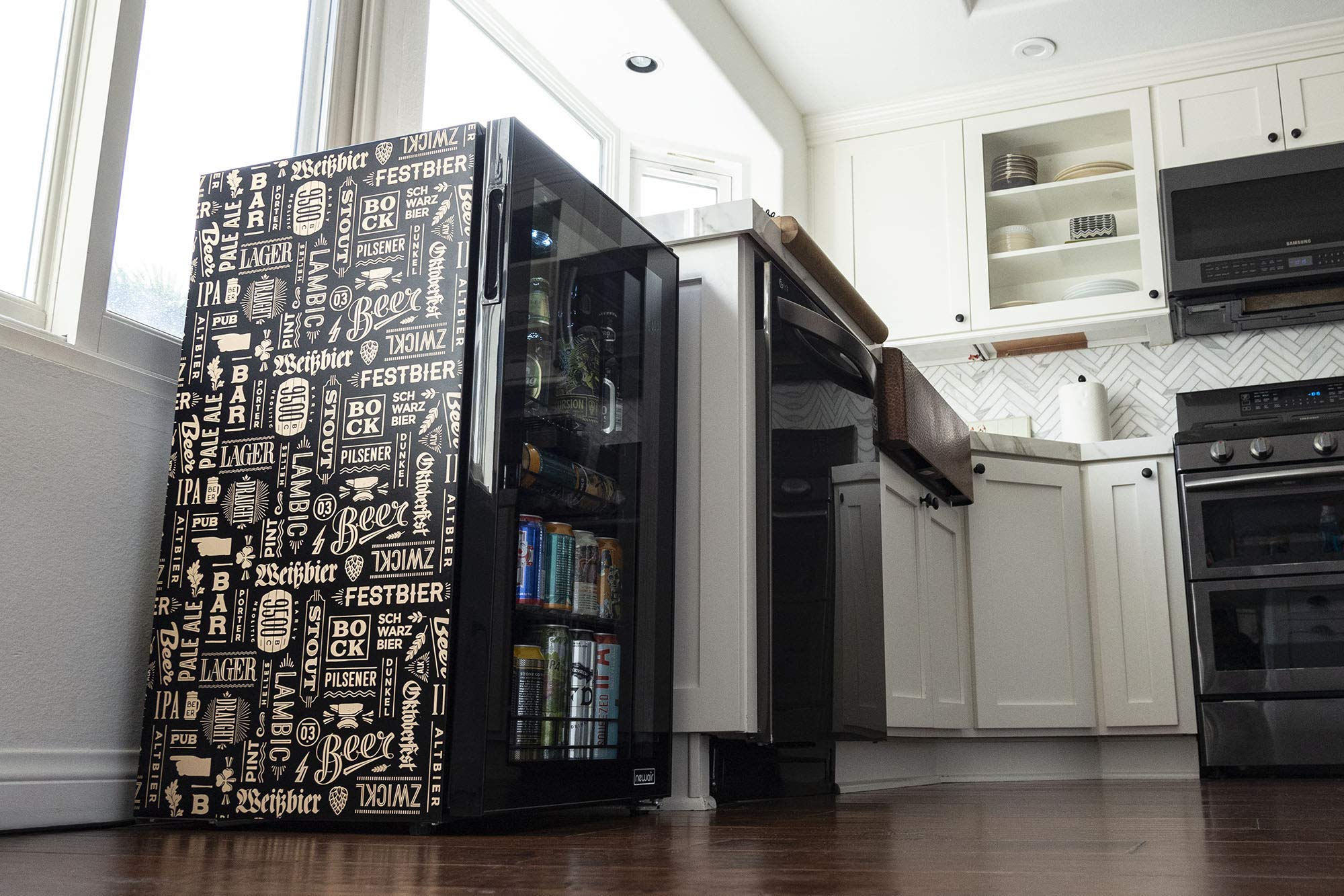 NewAir Limited Edition Beverage Refrigerator and Cooler “Beers of the