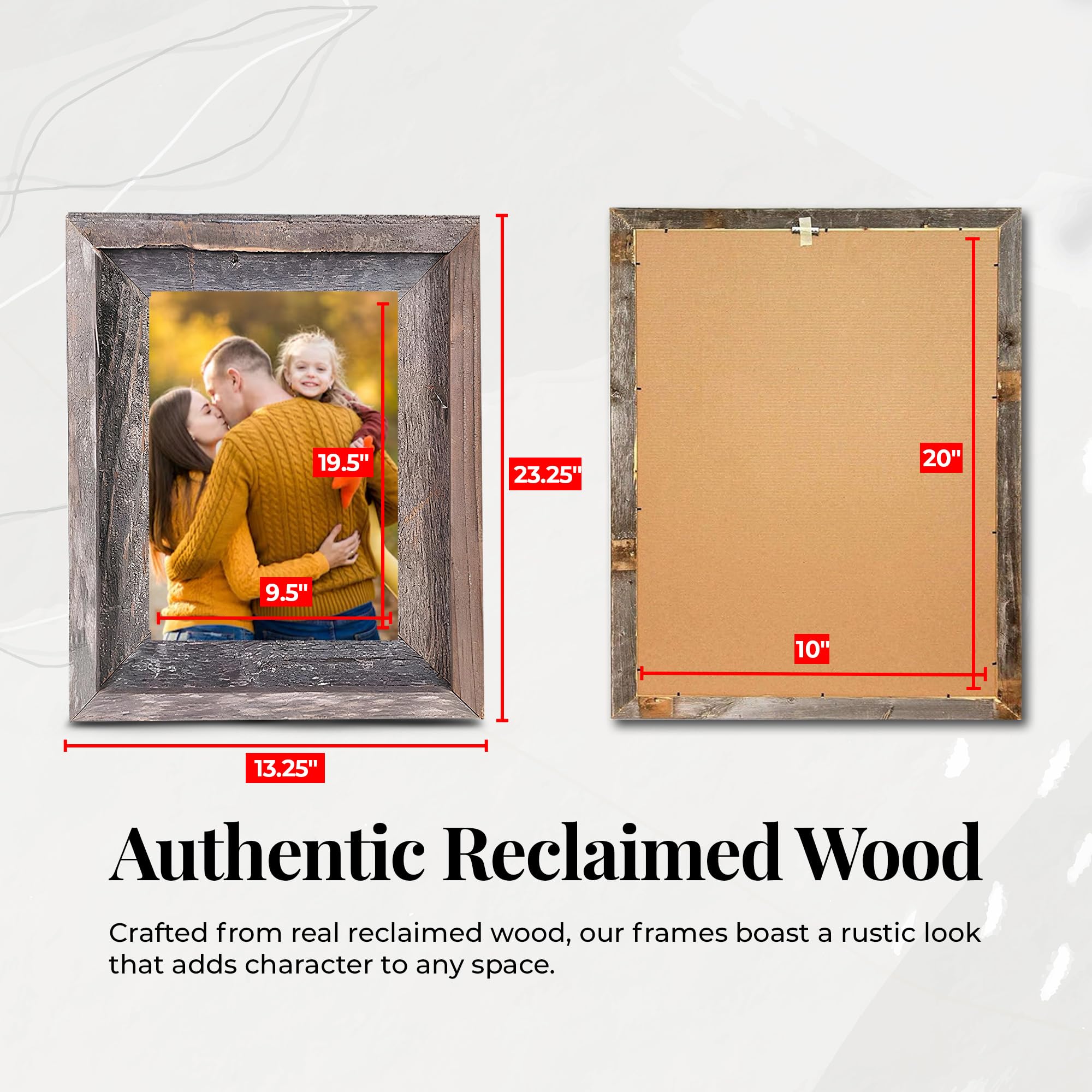Amazon.co.jp: BarnwoodUSA 10x20 シグネチャー再生木製天然風化グレー