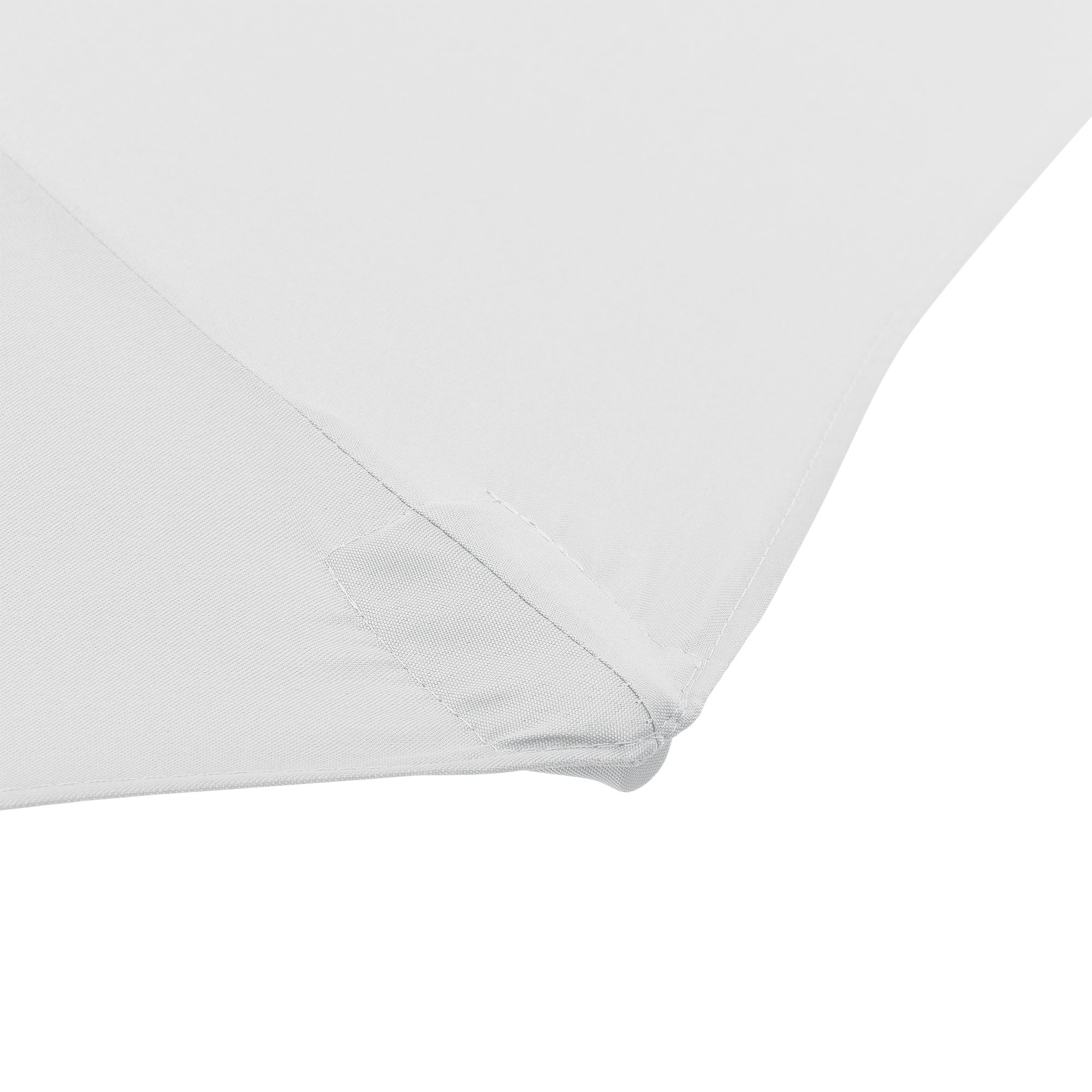 casa.pro Ombrellone da Giardino con Palo Centrale e Meccanismo a Manovella Tela Ampia Ø300 cm in Poliestere Resistente UV Altezza 230 cm Bianco