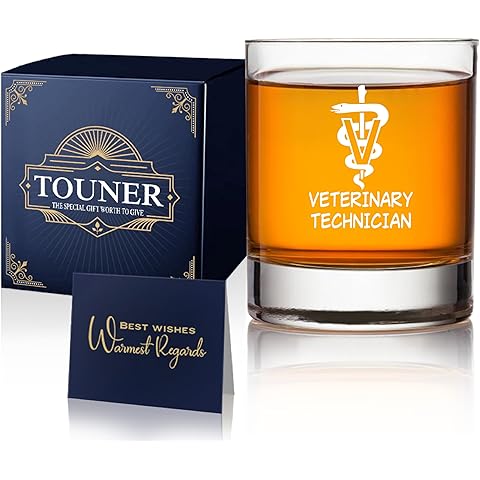 TOUNER Veterinary Technician Don't Even Ask Funny Old Fashioned Whiskey Glasses, Vet Tech Week Gifts, Vet Tech Student Grad Gifts, Vet Staff Birthday Gifts, Thank You Gifts for VET