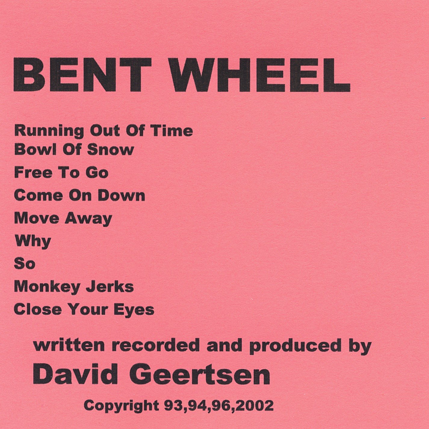 Bent Wheel Geertsen, David Amazon.fr CD et Vinyles}