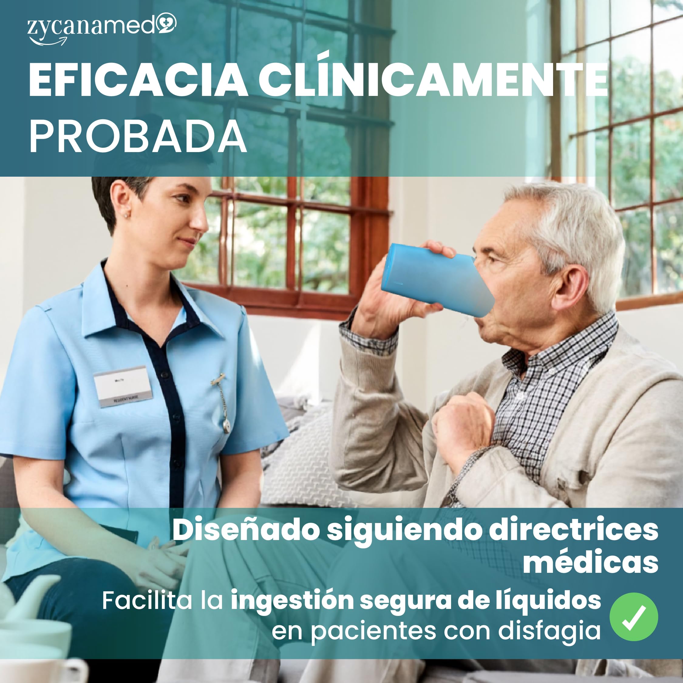 ZYCANAMED Vaso Disfagia Recortado Con Hueco Para nariz escotado Anti Atragantamiento Vaso Ortopédico Para Discapacitados - 2 Unidades (Polipropileno (PP) (Vasos) — view 5