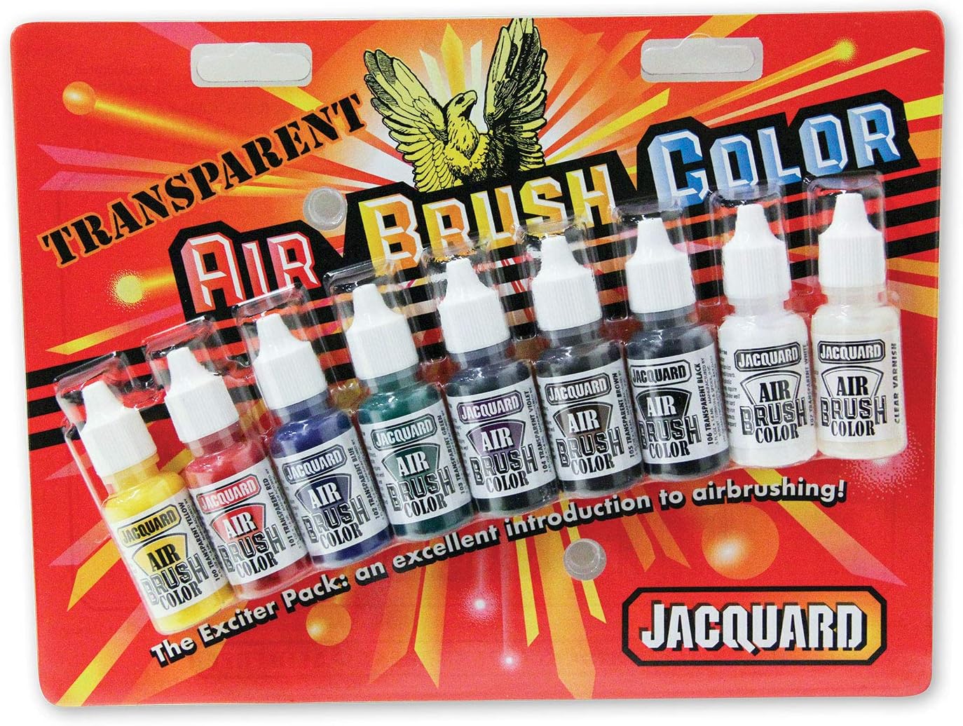 Transparent Airbrush Color Exciter Pack (8 colors plus varnish)