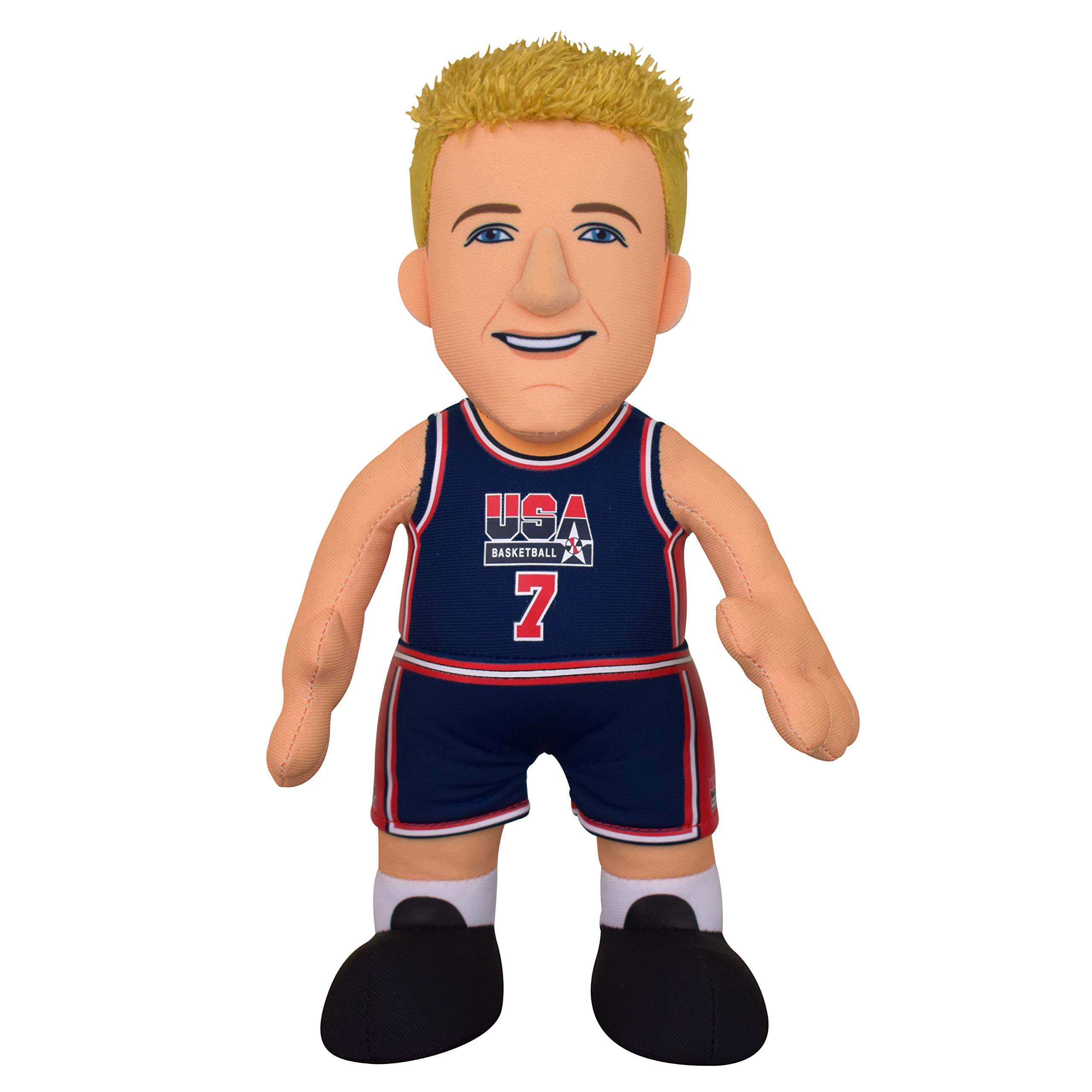 Bleacher CreaturesUSA Basketball Larry Bird 10" Plush Figure- A Dream Teamer for Play or Display
