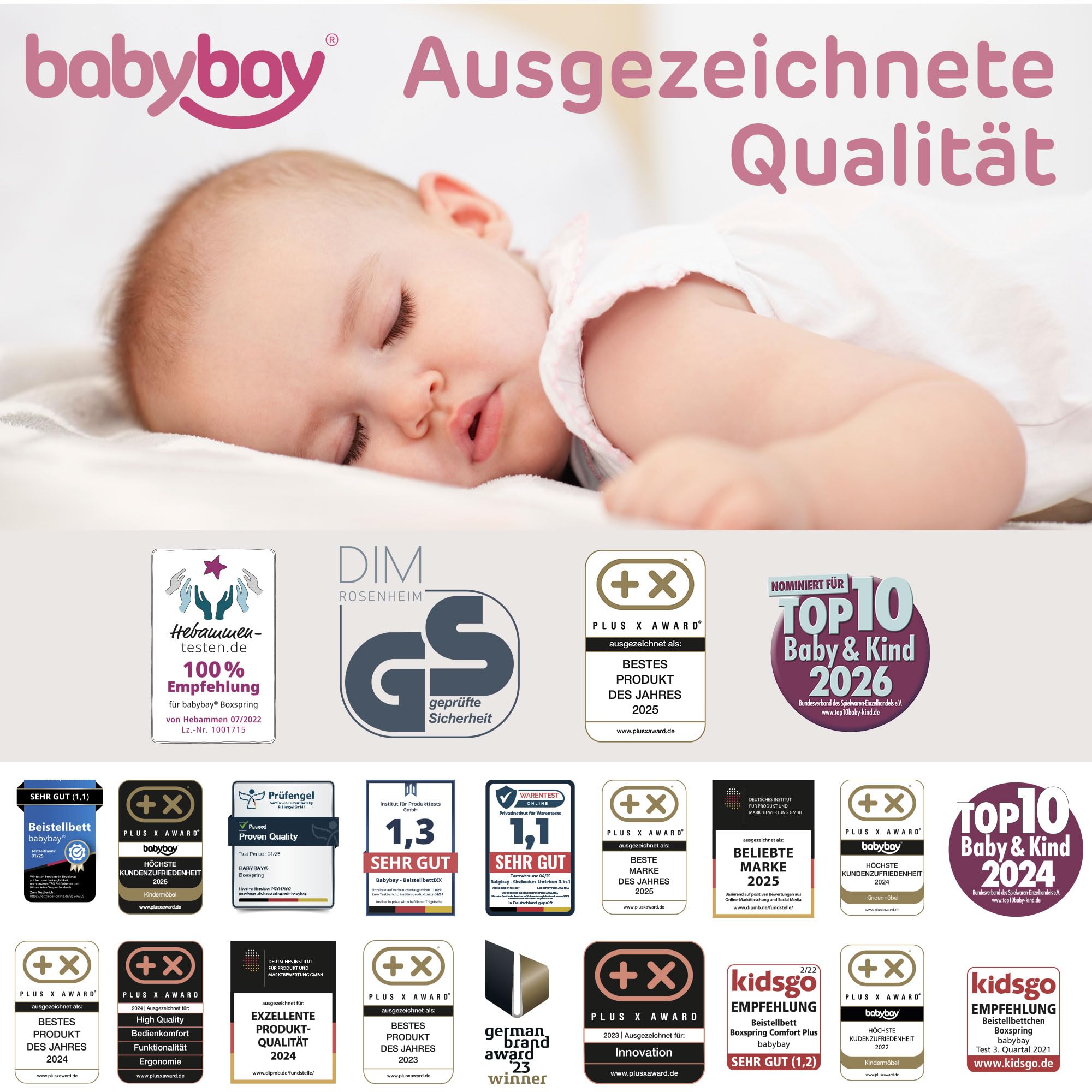 babybay Matratze Pure Natural Organic passend für Modell Original