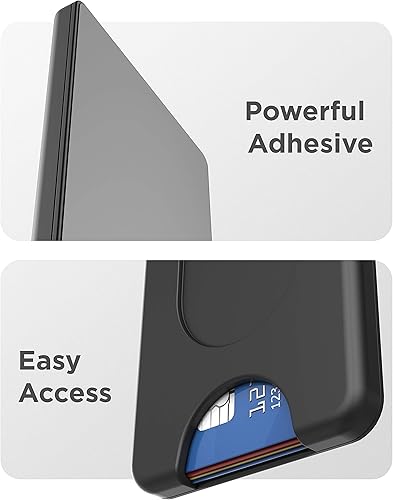 Miniatura 10 de Encased Cartera para teléfono celular sistema de 4 tarjetas compatible con agarre circular sostiene de forma segura tarjetas de identificación de