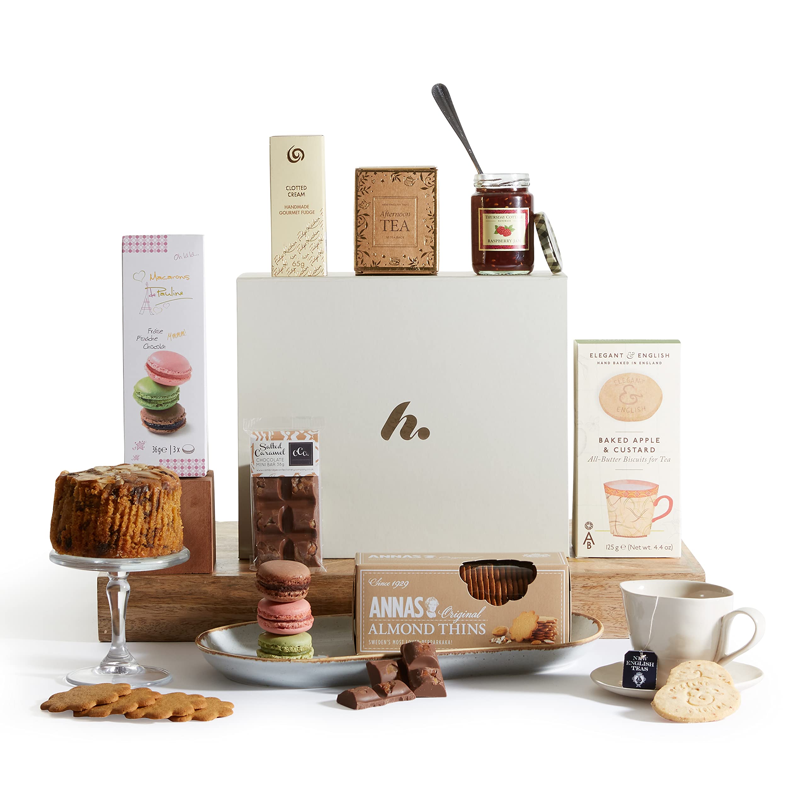 The Afternoon Tea Delights Hamper, Luxury Food Gift Hampers, Hamper and