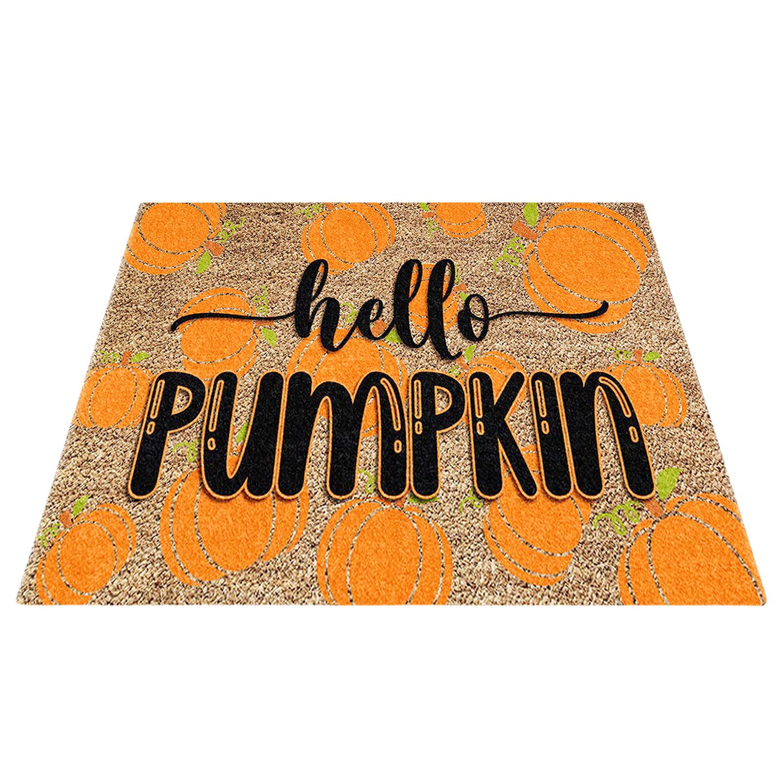 Fall Door Mat Autumnal Welcome Decorative Doormat Thanksgiving Halloween Pumpkin Front Door Mats Holiday Kitchen Floor Mat Rug for Indoor Outdoor, Bedroom, Living Room, Thanksgiving (c-G, One Size)