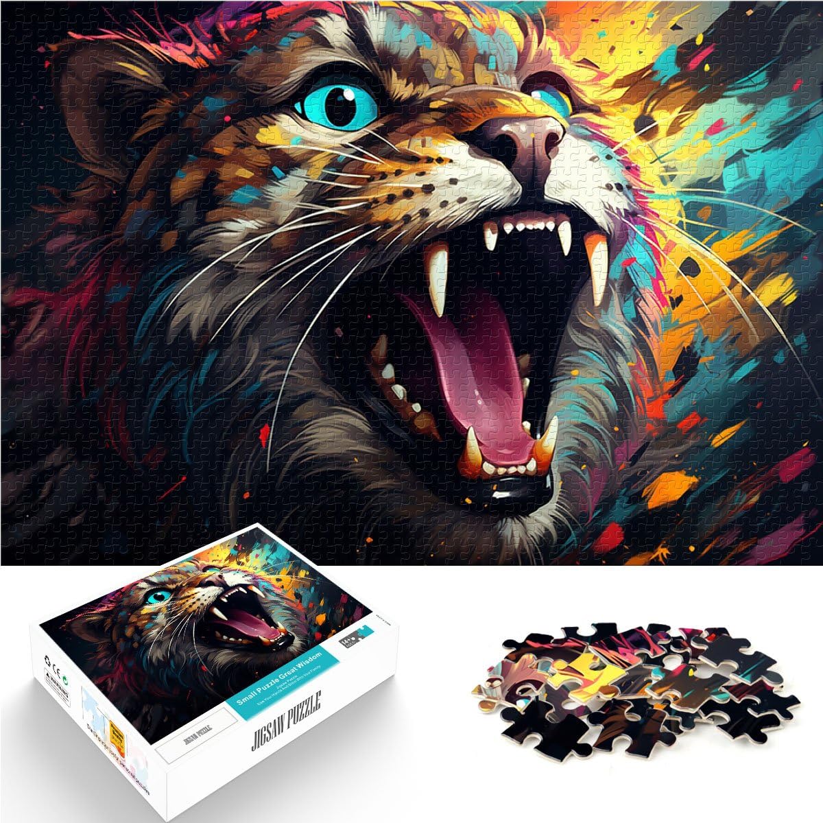 Jigsaw Puzzles for Adults 1000 Piece color art animals Educational Toys Birthday Present, Gifts, Wall Art 19.7 in x29.5 in for Teens Age 14 Years Up โ image 1