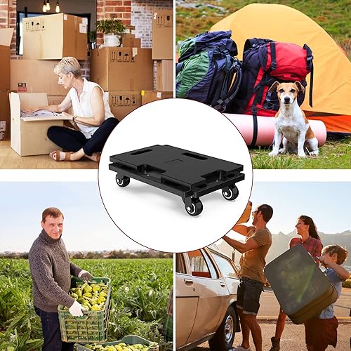 Miniatura 8 de SOLEJAZZ Moving Furniture Dolly - Carrito móvil de piano de capacidad de 440 libras, carrito móvil de 4 ruedas resistente para mover muebles