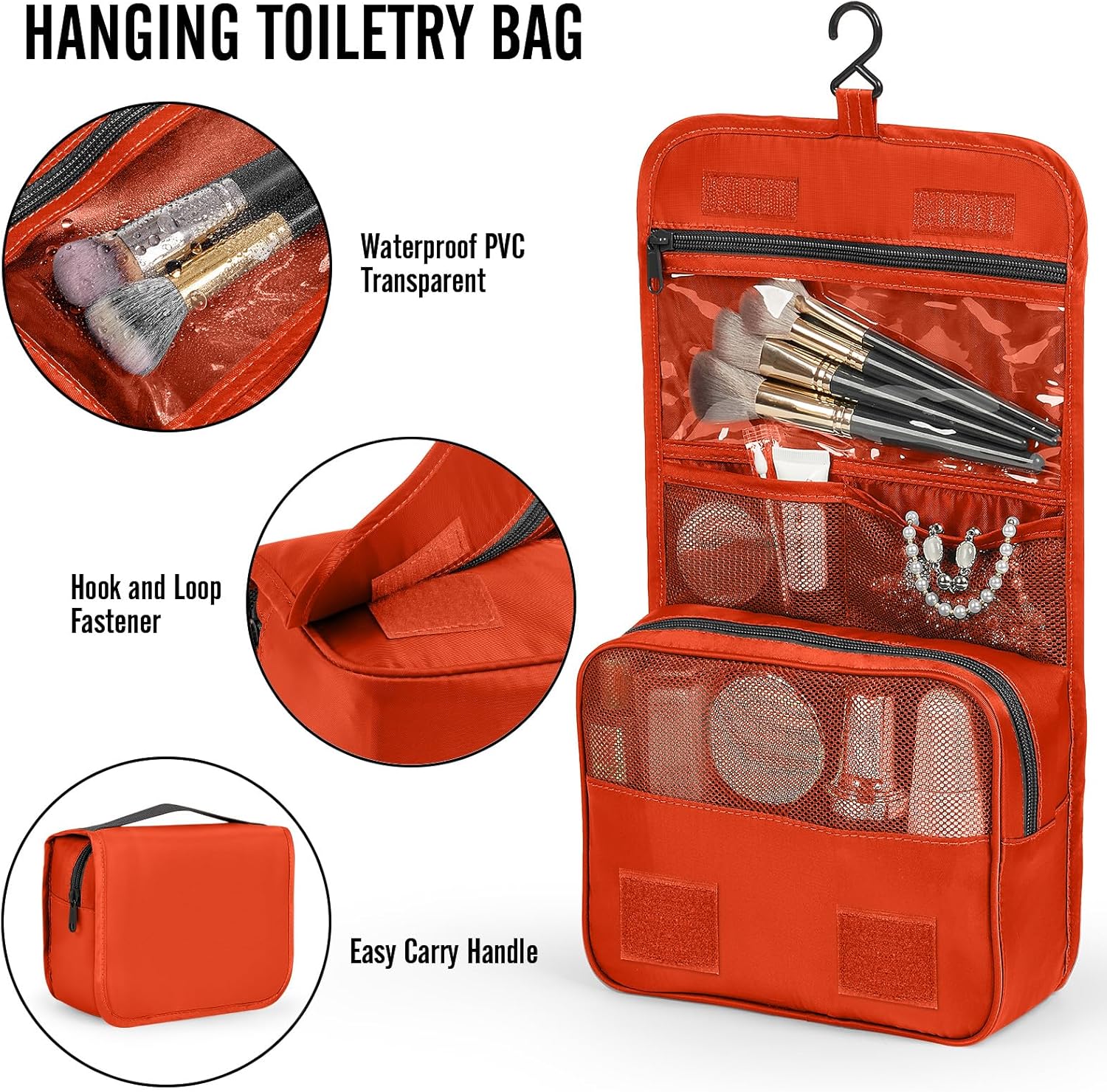 Veken 8 Set Packing Cubes for Travel Essentials, Suitcase Organizer Bags in 4 Sizes, Carry-On Luggage Accessories with Large Laundry & Hanging Toiletry Bag, Must-Have for Airplane, Road Trip & Camping - Image 3