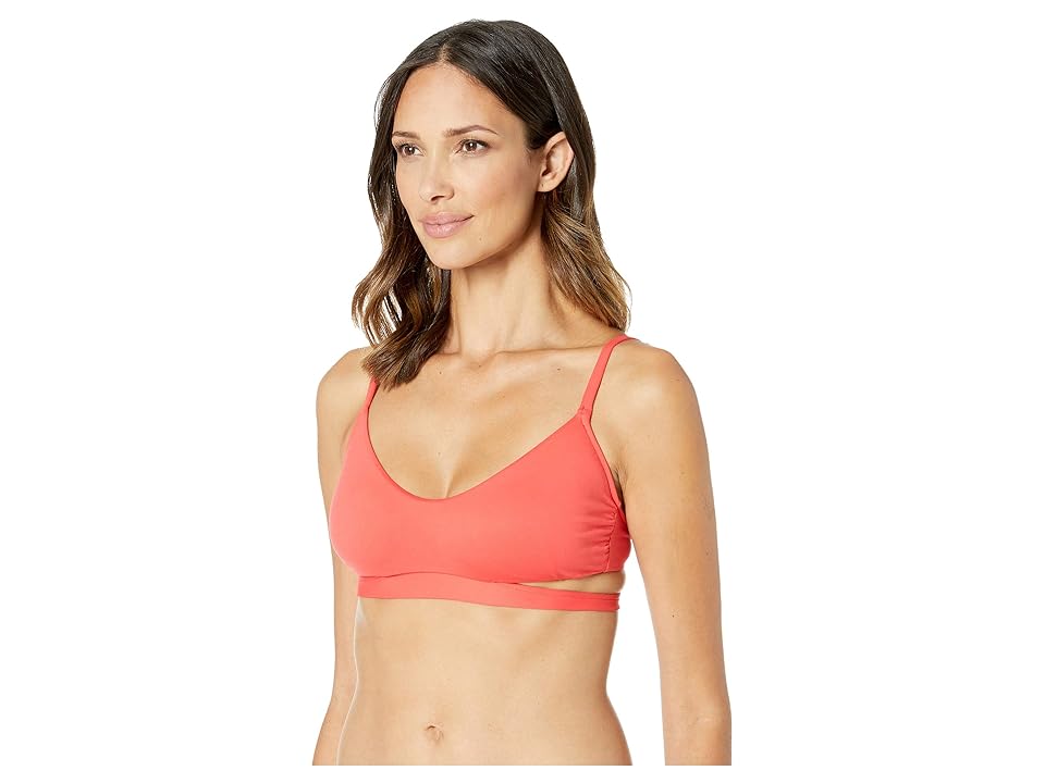 

Polo Ralph Lauren Modern Solids OTS Bra (Guava) Women's Swimwear, Pink