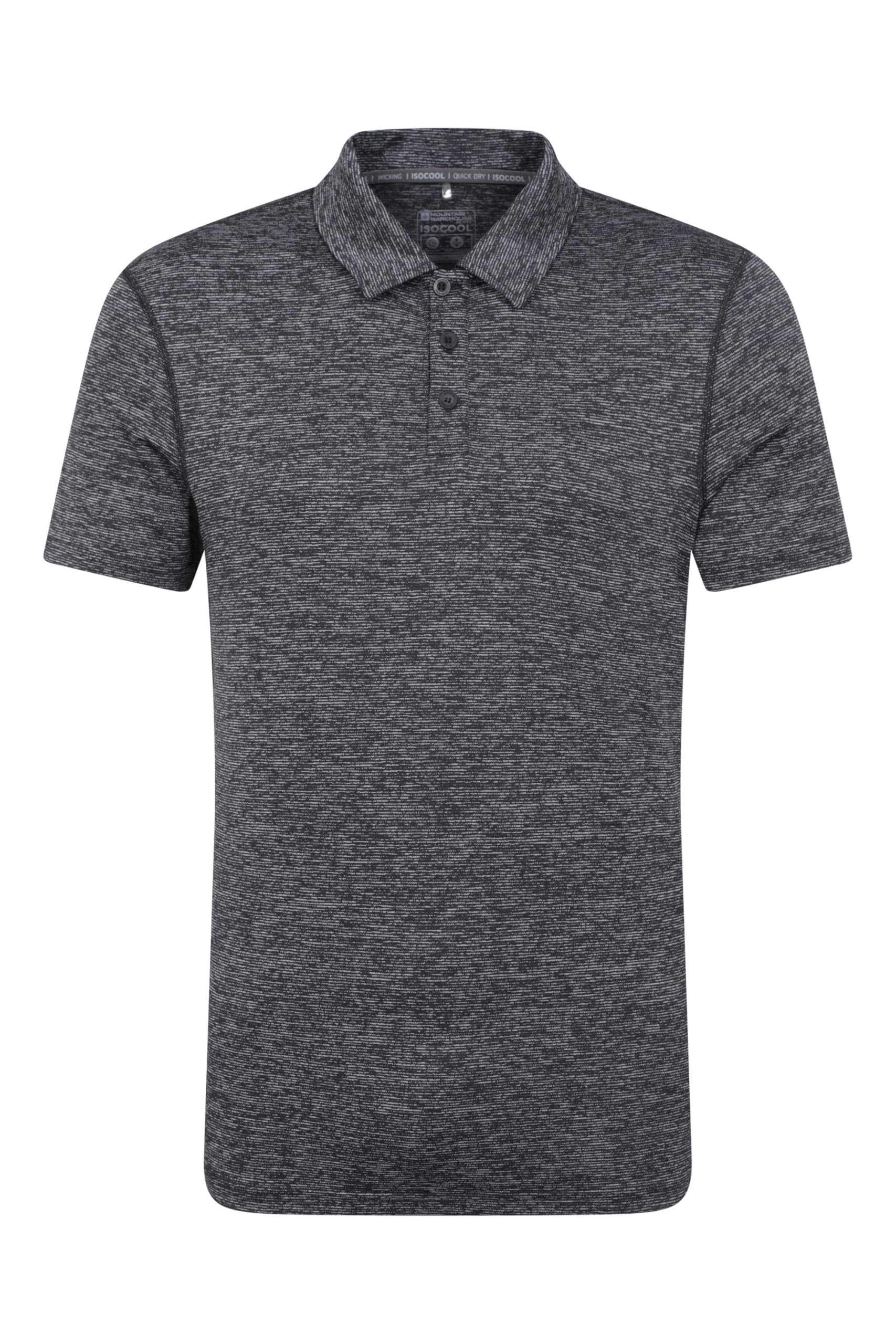 Mountain Warehouse Agra Striped Mens Polo Tshirt - UV Protection Tee, Sweat Wicking Top, Lightweight, Casual T-Shirt- For Walking, Running, Gym & Sports