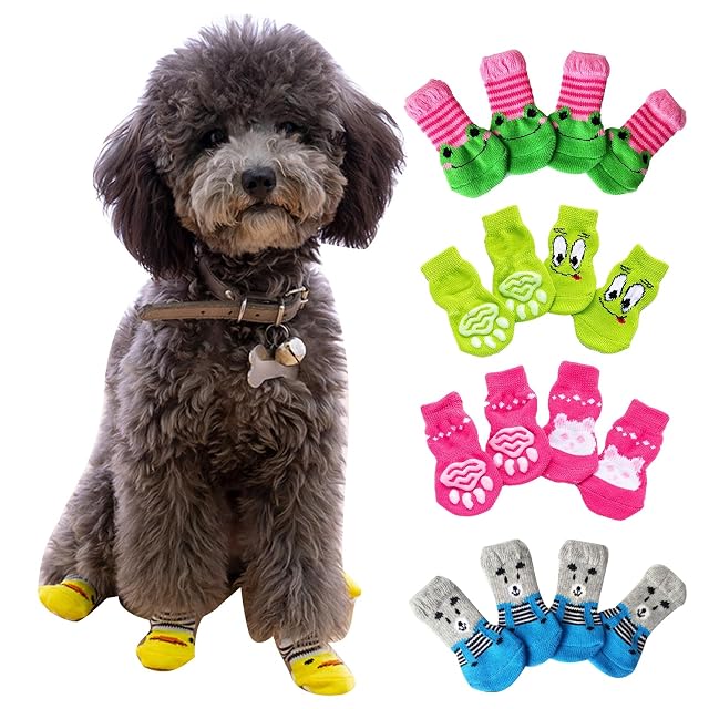Foto 7 de 7 de Accesorios para perros, 4 unidades, gatos, perros, cálidos, con patrón de dibujos animados