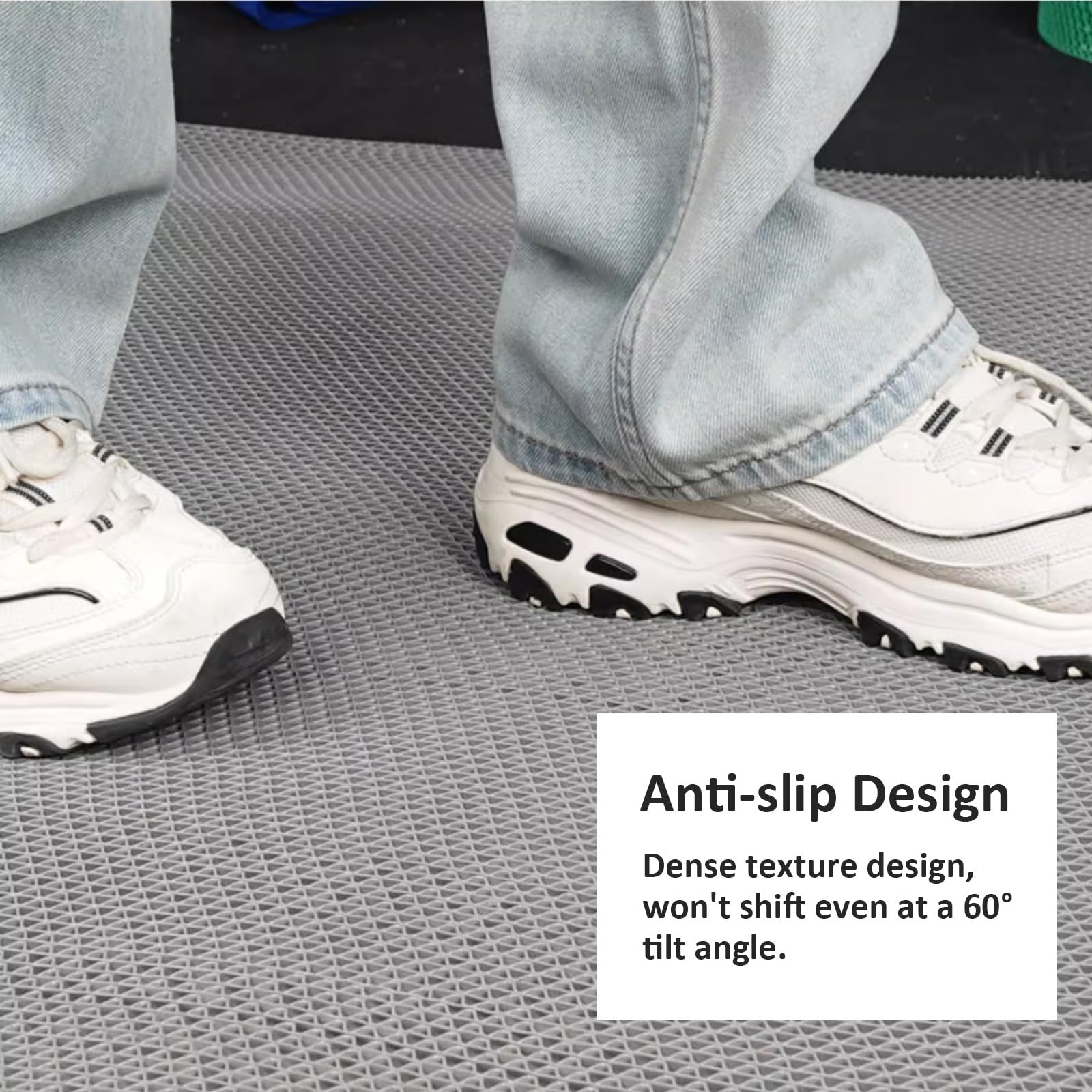 Tappetino antiscivolo in PVC per drenaggio, commerciale, per interni ed esterni, per aree umide, ideale per piscine, bagni, cucine, ristoranti, stile rotolo