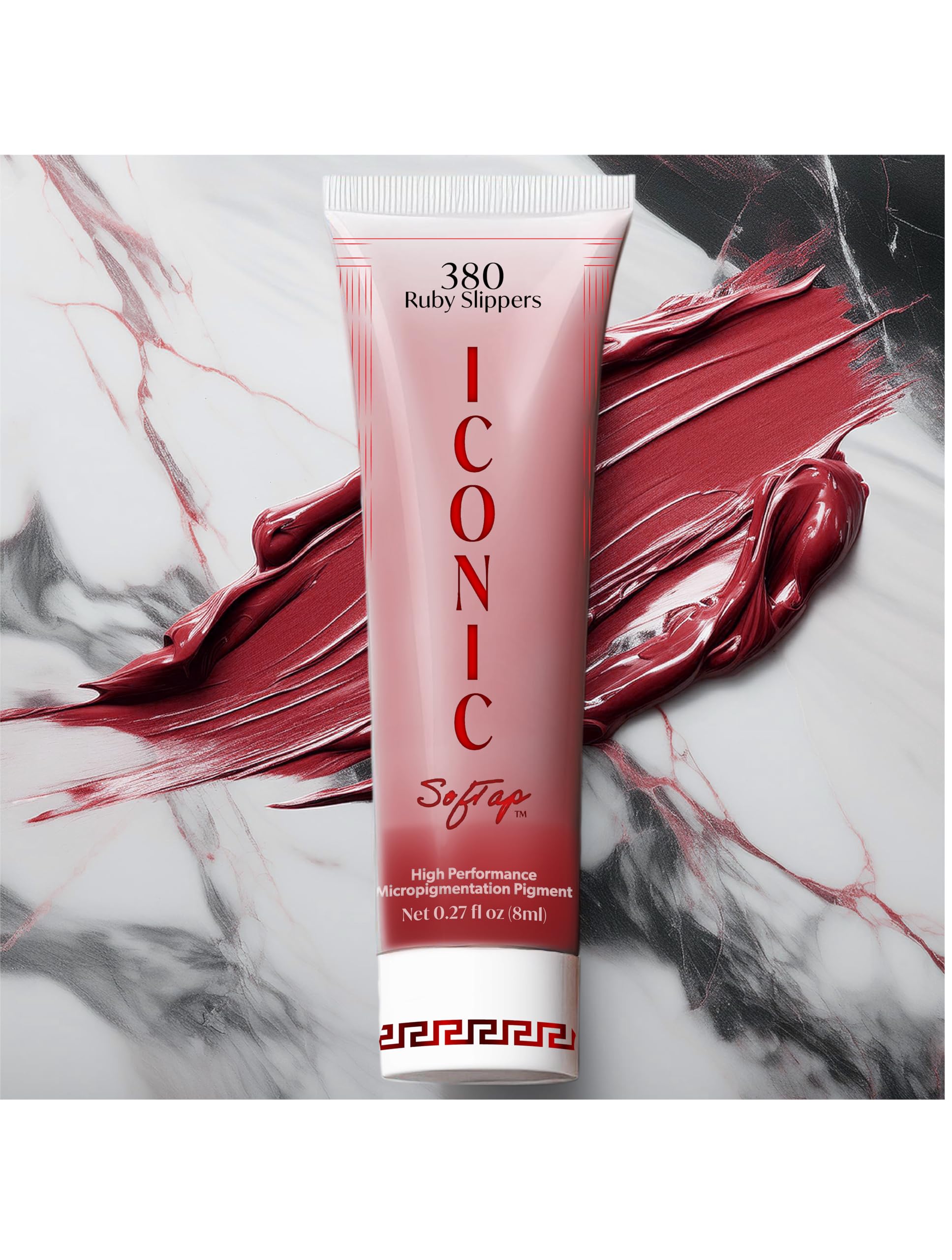SofTap Iconic Lip Pigment for PMU (7 ml Tube) High Performance Premium Color for Permanent Cosmetics. Enhanced Retention, Stable Fading, Skin-Nourishing Formula (Ruby Slippers)