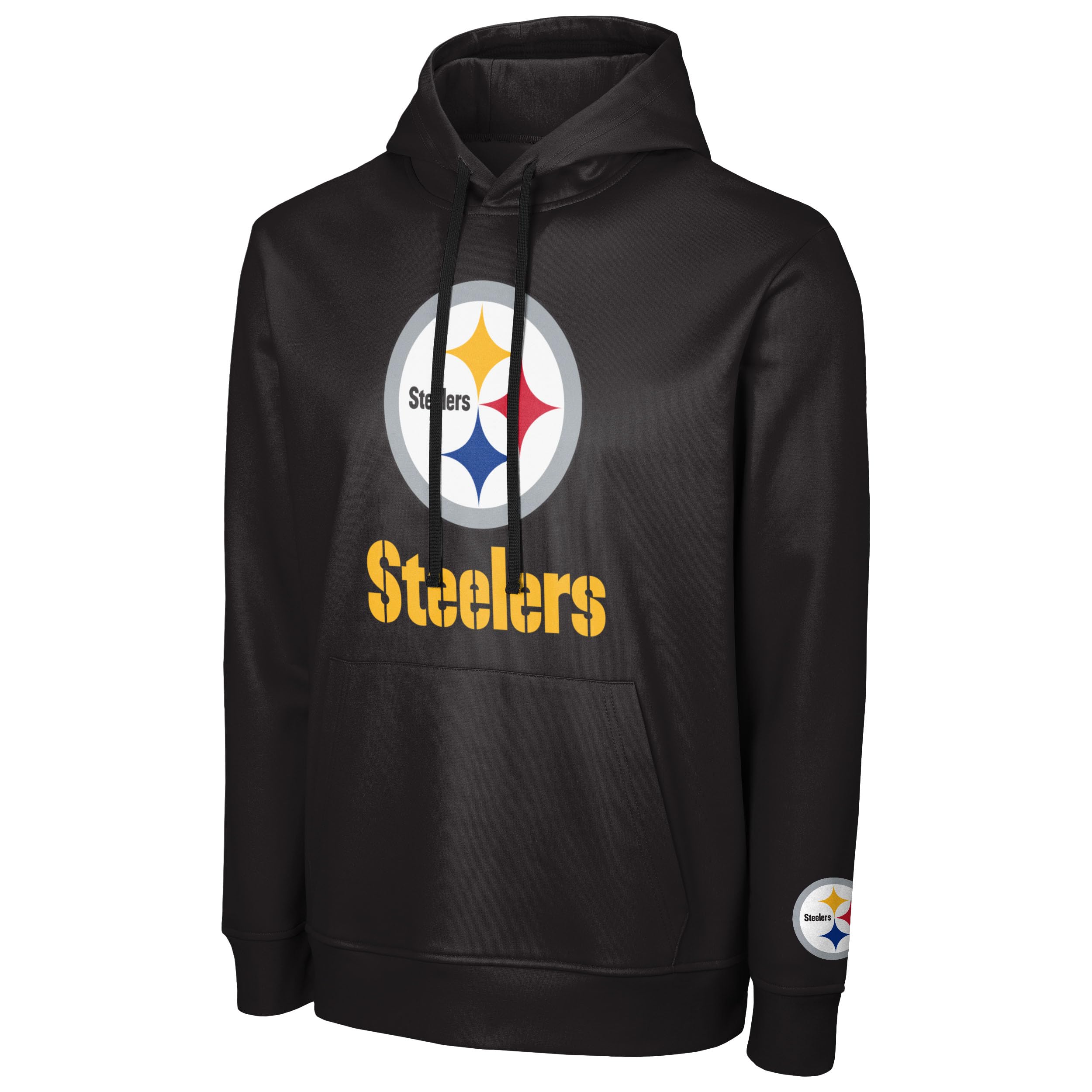 FOCO NFL Men's Official Primary Logo Wordmark Polyester Pullover Hoodie Sweatshirt