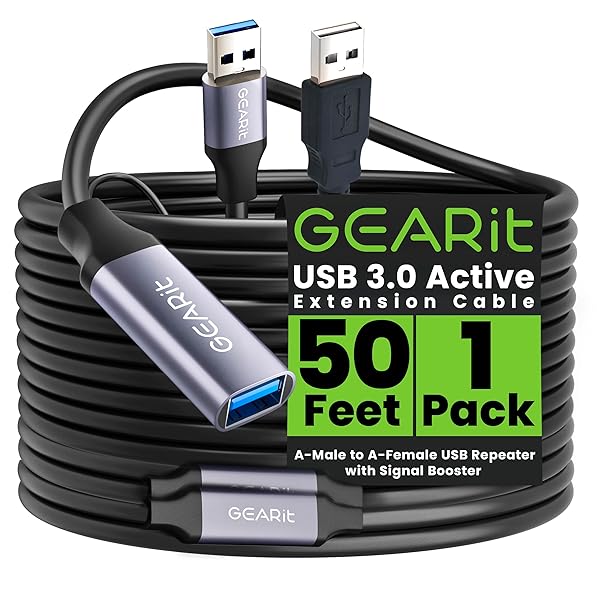 GEARit 50ft USB 3.0 Active Extension Cable for Oculus Rift - Dettaglio