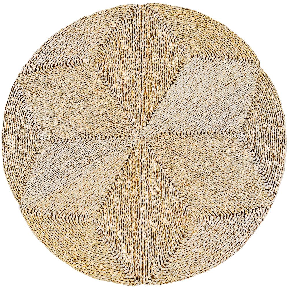 PRIVATEFLOOR Alfombra Redonda de Yute - Boho Bali - 100 CM - Gabba