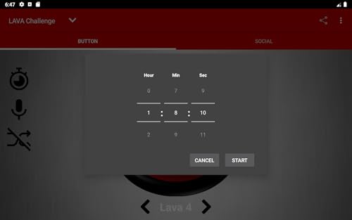 Lava Challenge Button