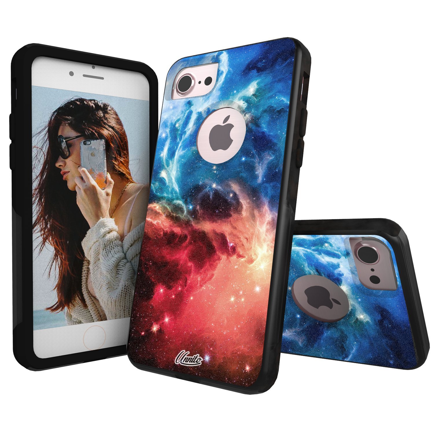 Unnito iPhone 7 Black Case Nebula Black