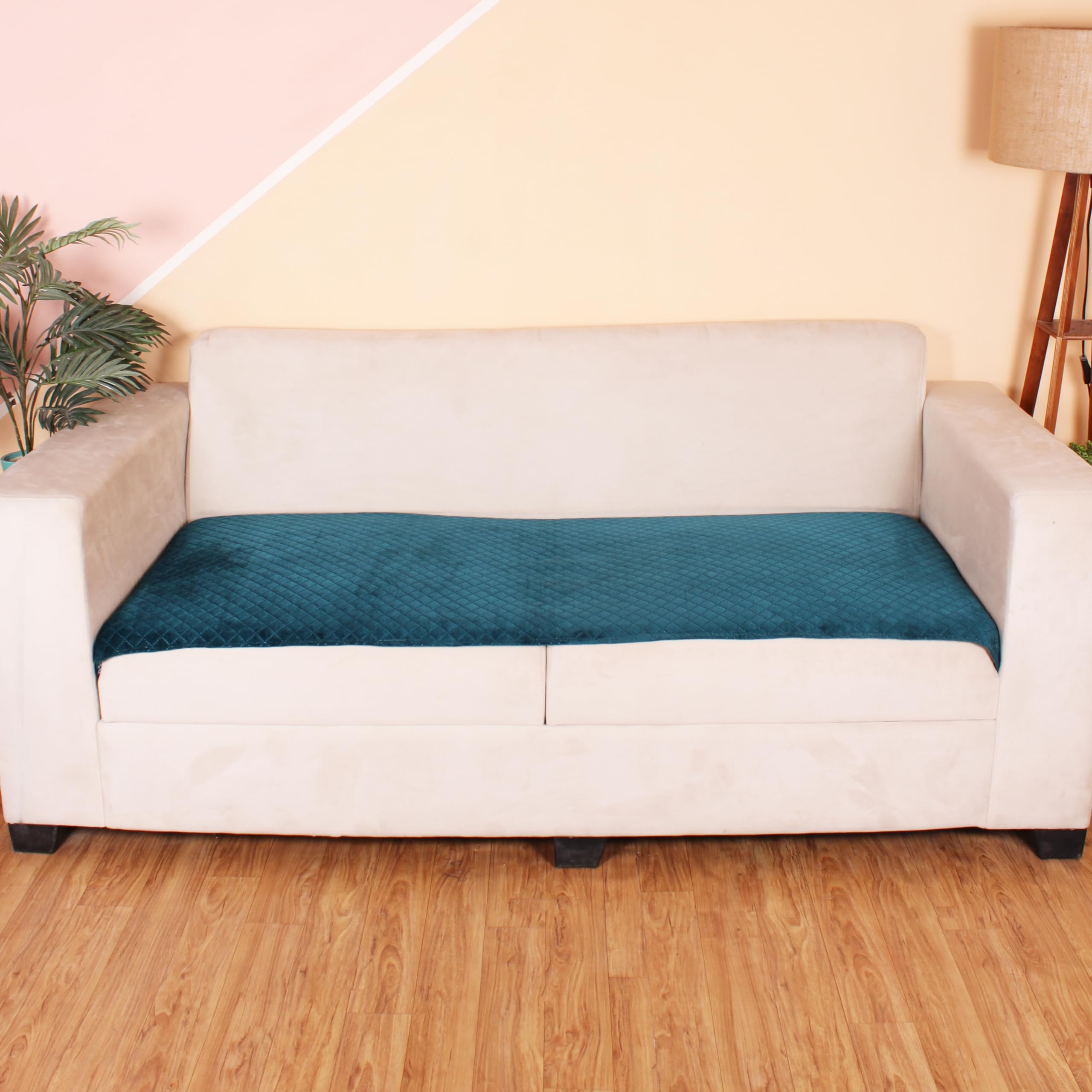 STITCHNEST 1 Seater Quilted Velvet Sofa Cover Protector (Castleton Green) (B0CPSJRDK3) Amazon Price History, Amazon Price Tracker