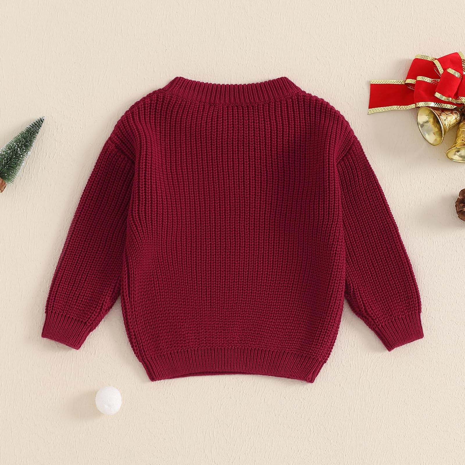 LSFYSZD Bambino Ragazze Ragazzi Ricamo Natale Halloween Zucca Maglioni Manica Lunga Girocollo Inverno Caldo Maglieria Pullover Pullover Top