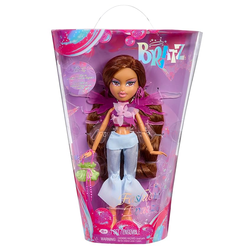 Bratz Fashion Pixiez Yasmin - Bambola Fantasy da Collezione con Abiti e Accessori Reali, le Ali si Trasformano in un Anello