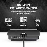 Vista 2 de M-AUDIO SP-1 Pedal de sostenimiento universal para teclados MIDI, pianos digitales, pianos eléctricos y más