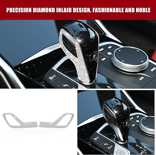 Miniatura 3 de CONGCONG Funda interior para caja de cambios de BMW, accesorio de cristal brillante, compatible con BMW 330 i 2020-2022X3 2021-2022430 2021-2022X4
