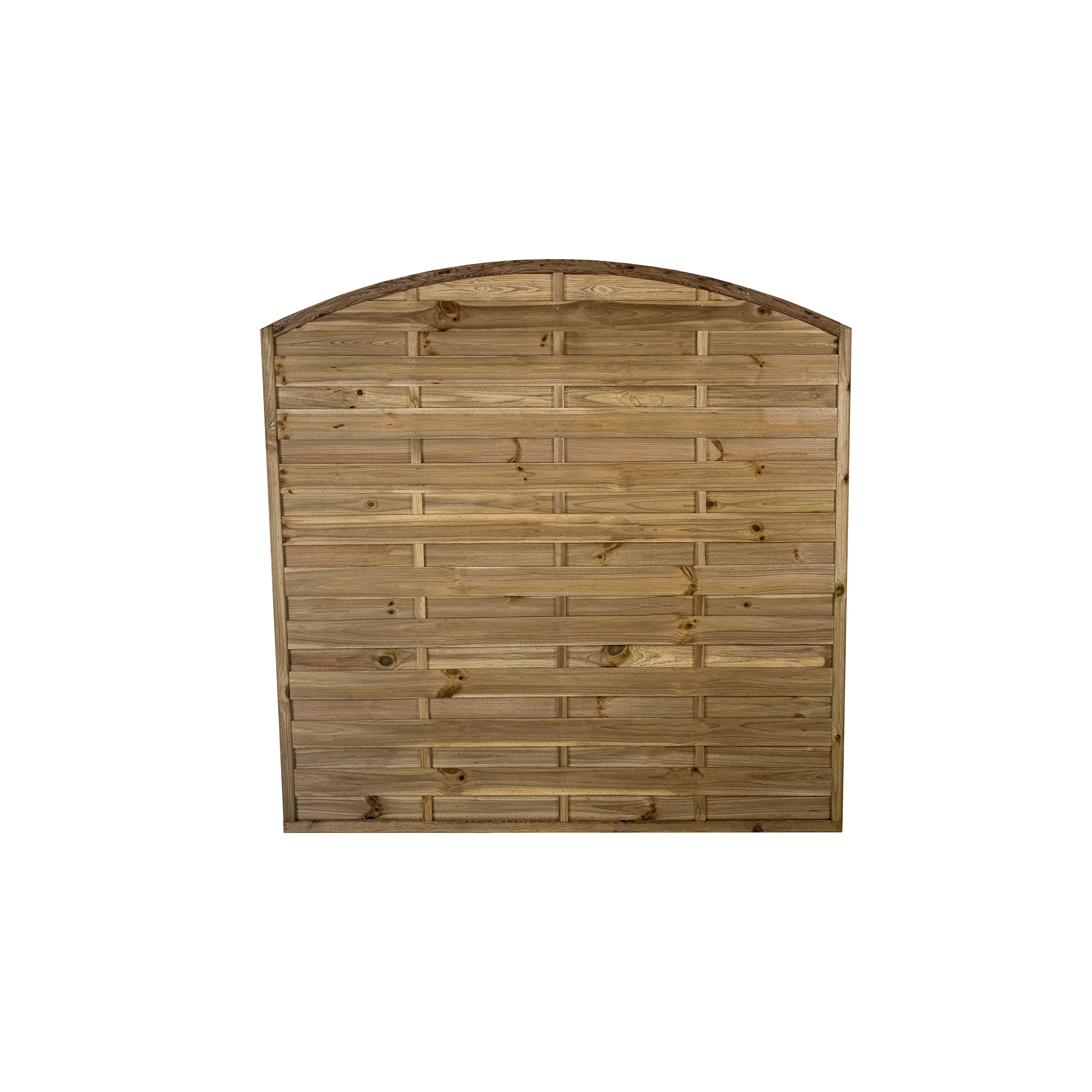 Forest Garden 1.8m x 1.8m Pressure Treated Decorative Dome Top Fence Panel - Pack of 3